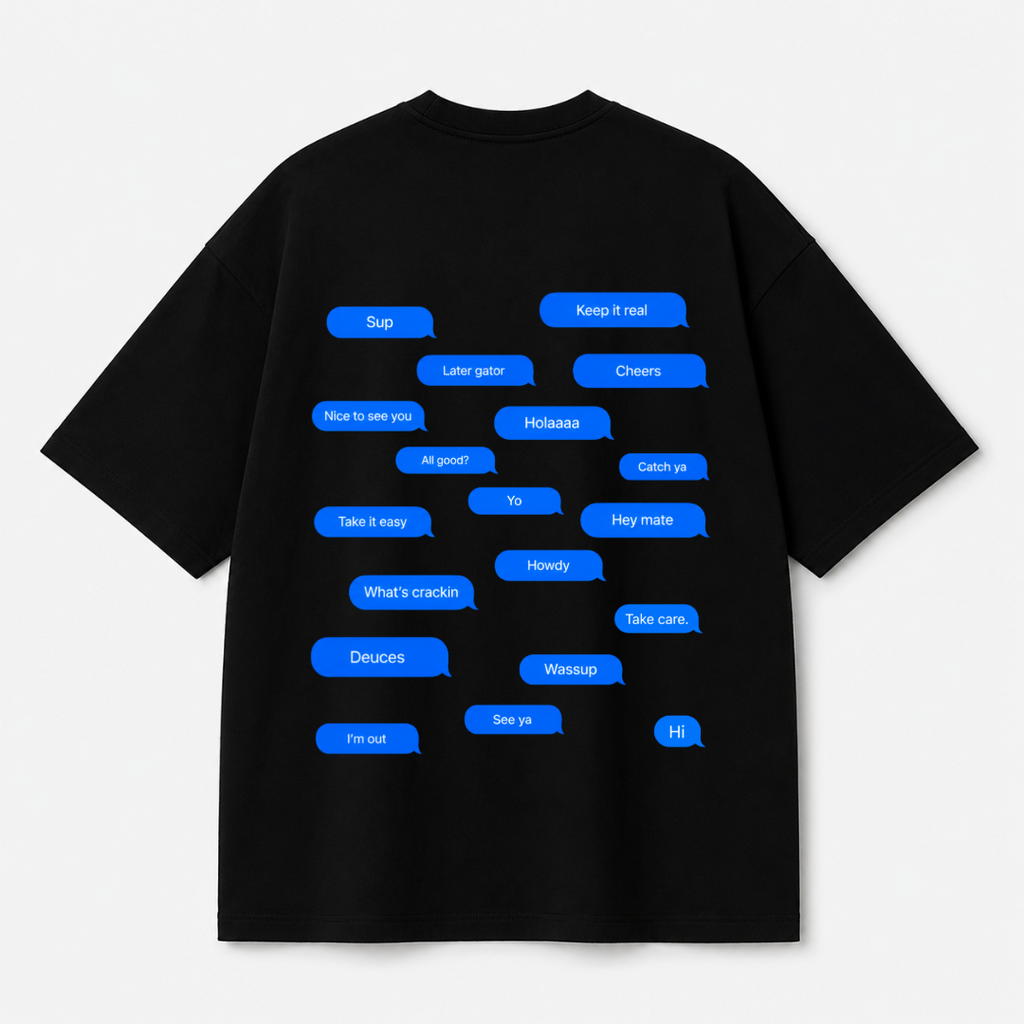 Casual Replies Tee — Black