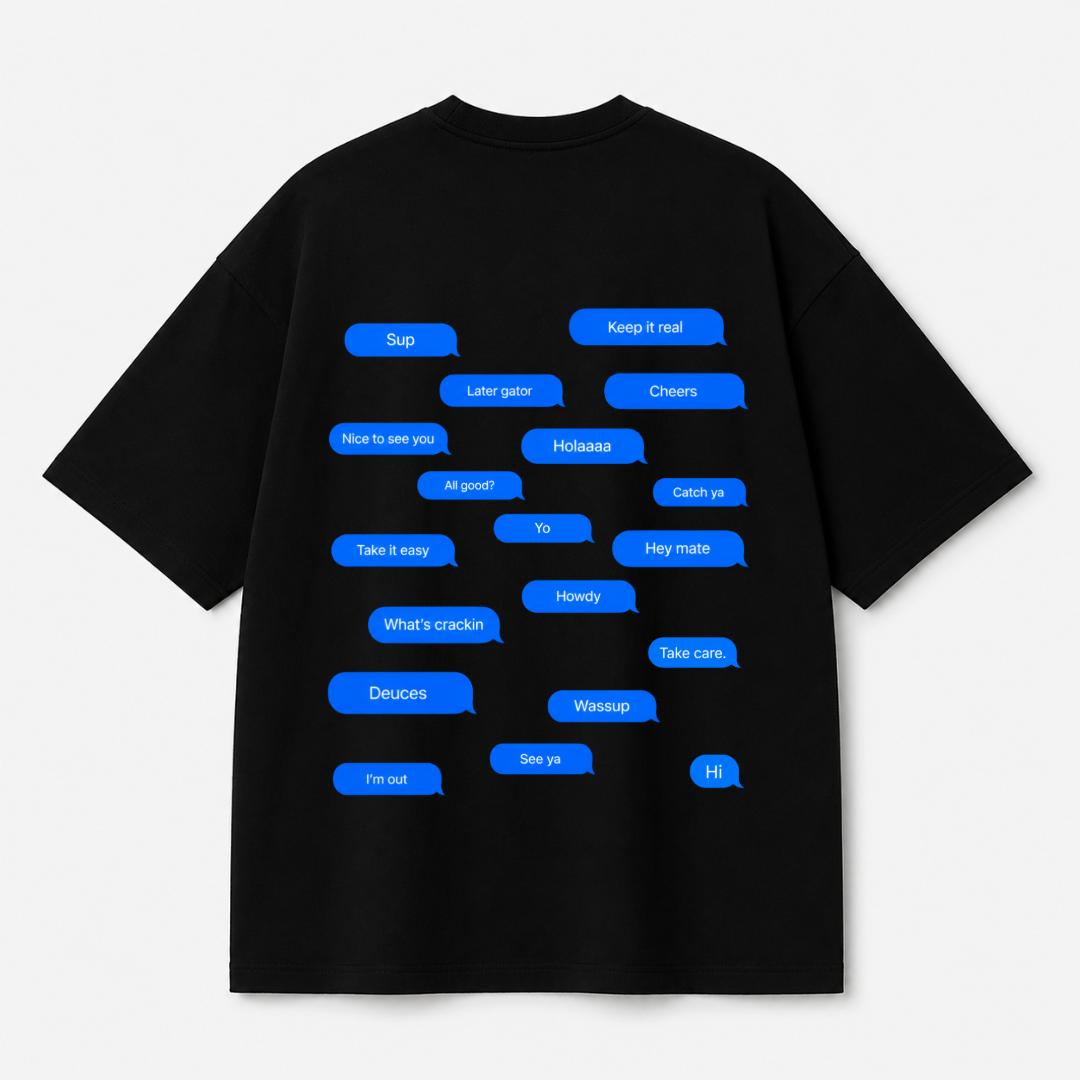 Casual Replies Tee — Black