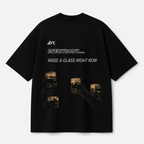 Raise A Glass Tee — Black