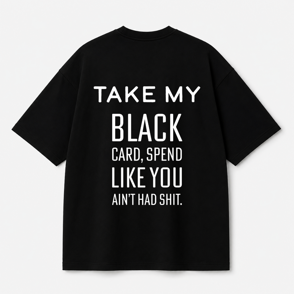 Black Card Tee — Black