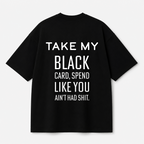 Black Card Tee — Black
