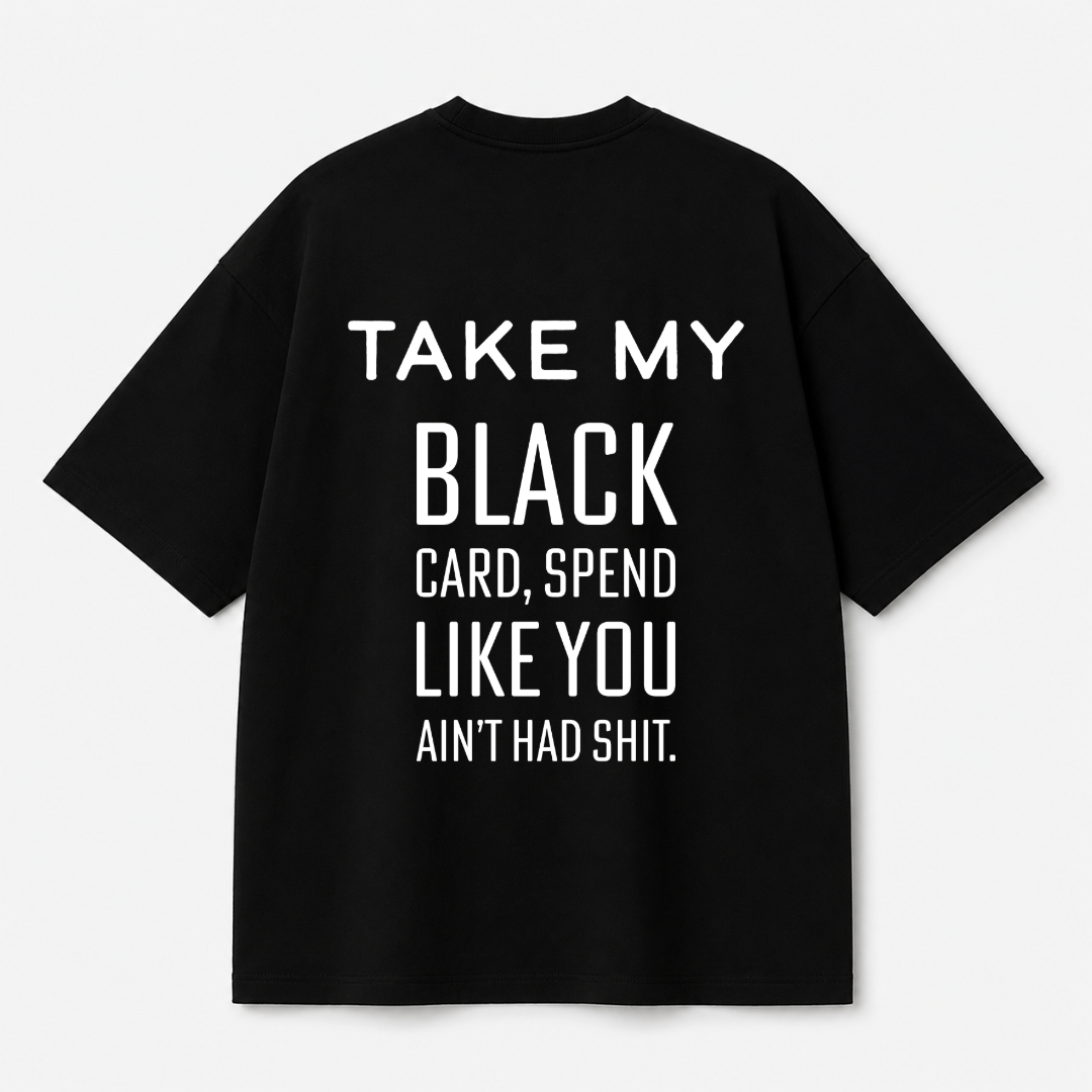 Black Card Tee — Black