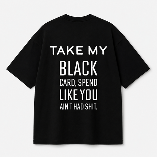 Black Card Tee — Black
