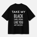 Black Card Tee — Black