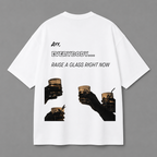 Raise A Glass Tee — White