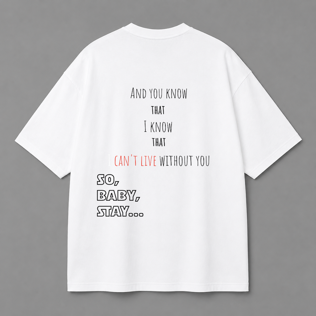 Baby Stay Tee — White