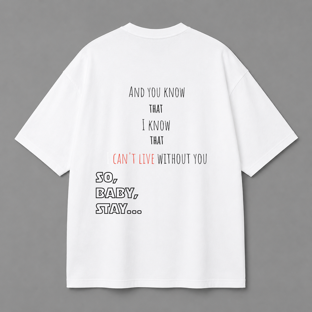 Baby Stay Tee — White