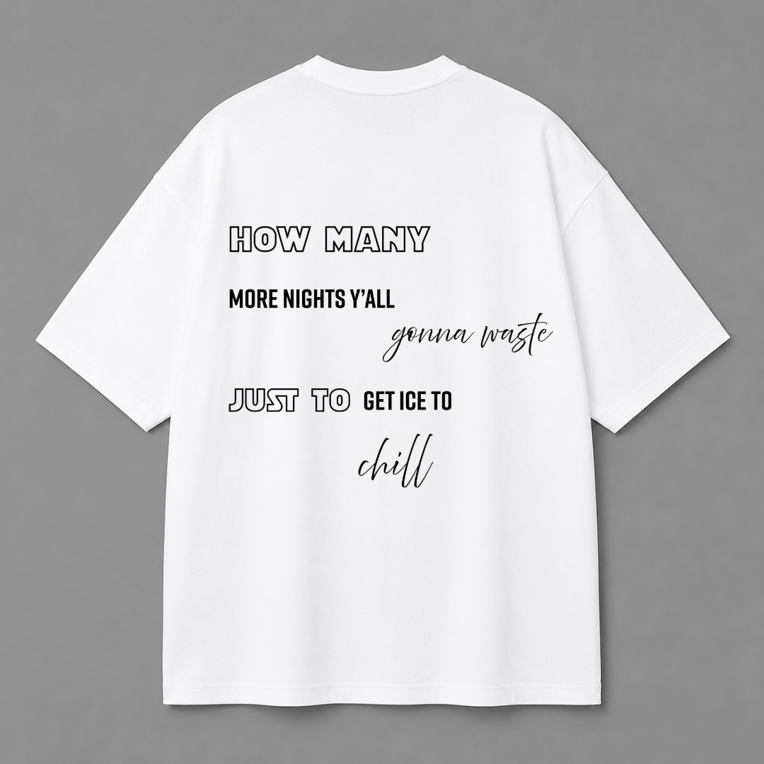 Late Nights Tee — White