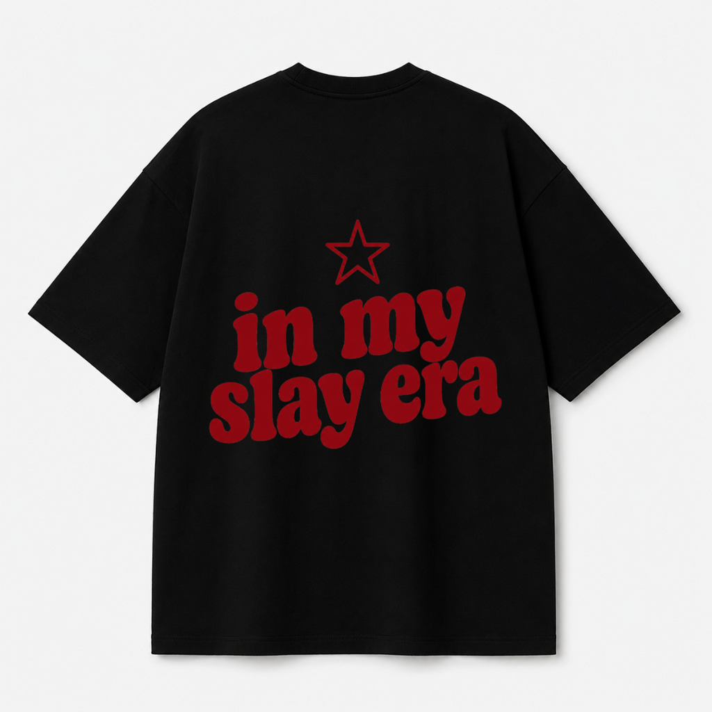 In My Slay Era Tee — Black / White