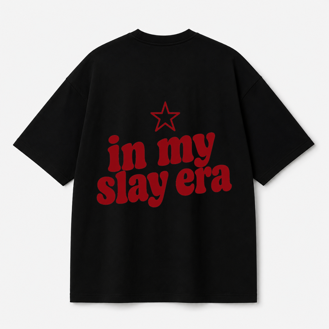 In My Slay Era Tee — Black / White