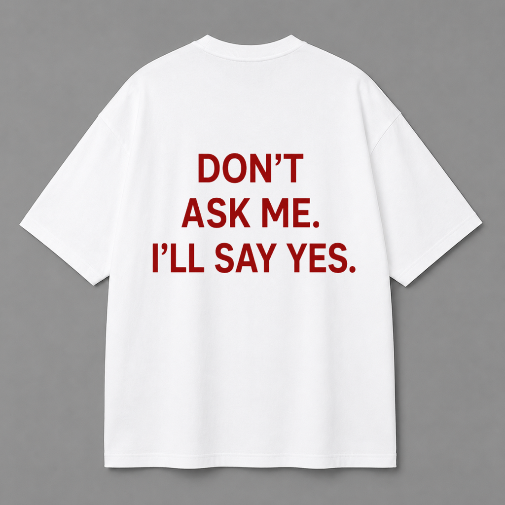 Don't Ask Me Tee — Black / White