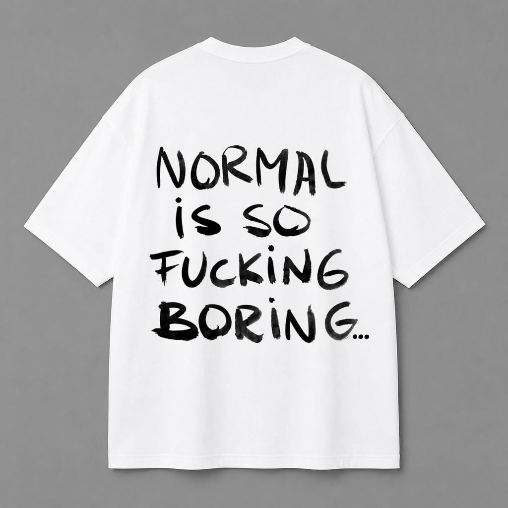 Normal Is Boring Tee — White
