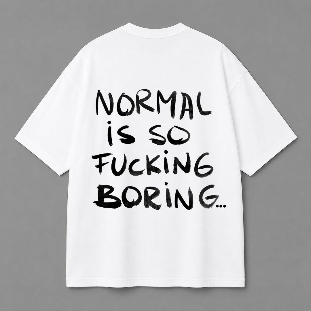 Normal Is Boring Tee — White