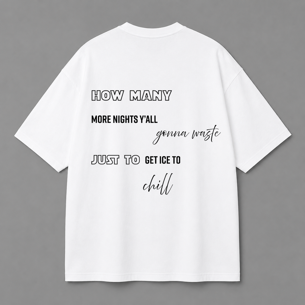 Late Nights Tee — White