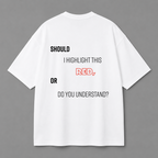 Red Signal Tee — White