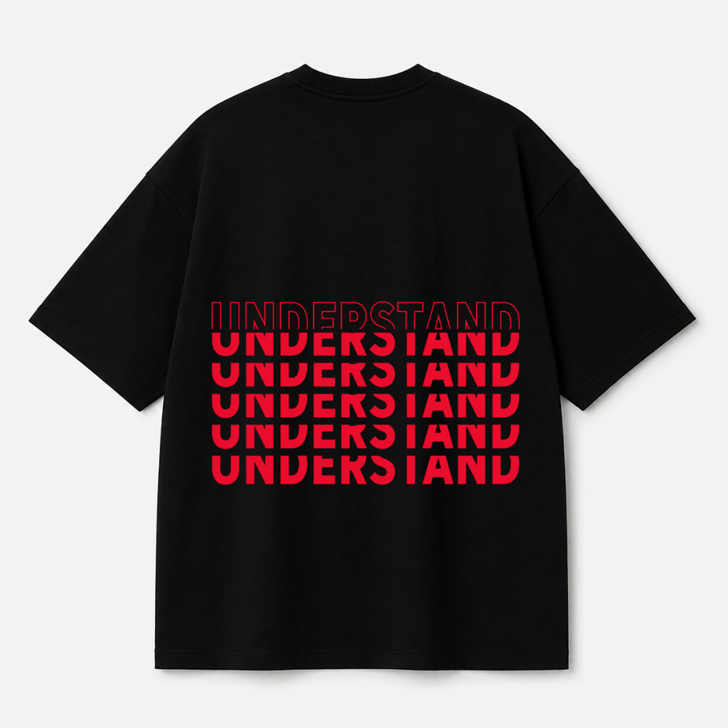 Understand Typography Graphic Tee — Black