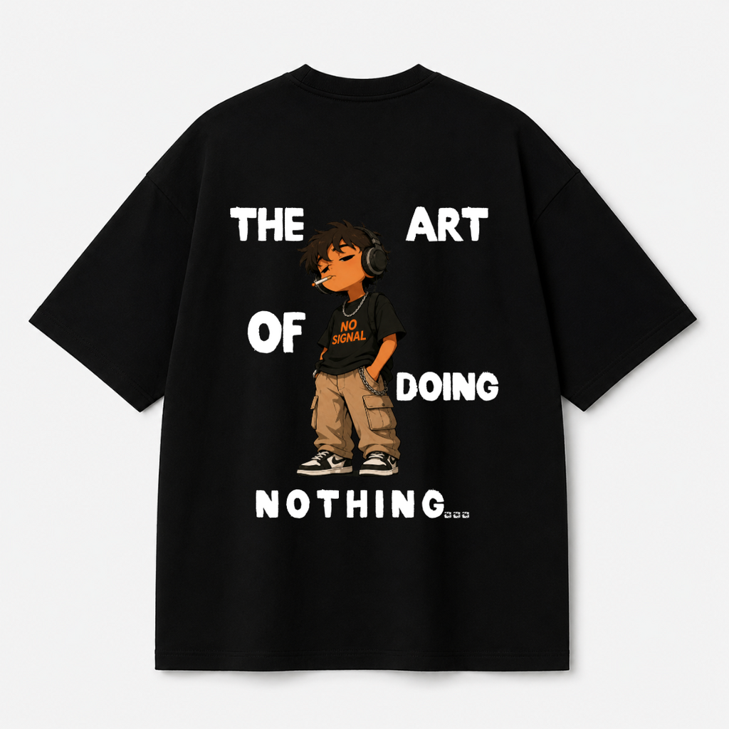 The Art of Doing Nothing Graphic Tee — Black / White