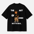 The Art of Doing Nothing Graphic Tee — Black / White