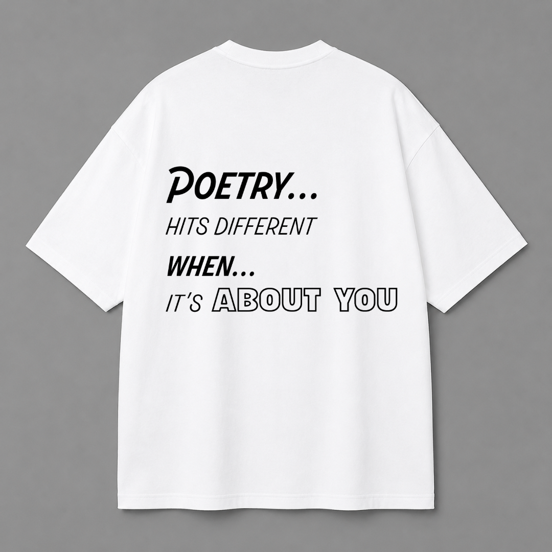 Poetry Tee — White