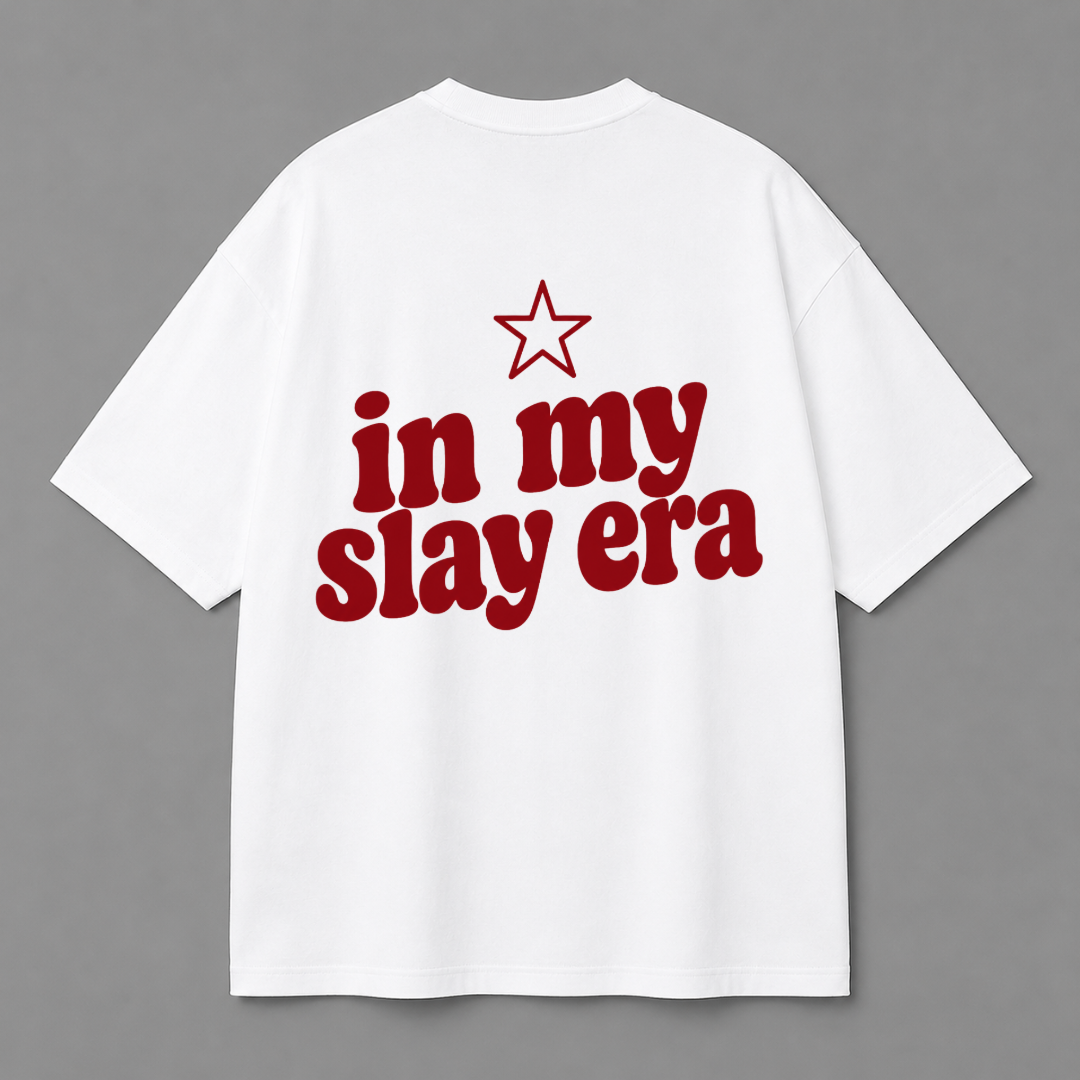 In My Slay Era Tee — Black / White